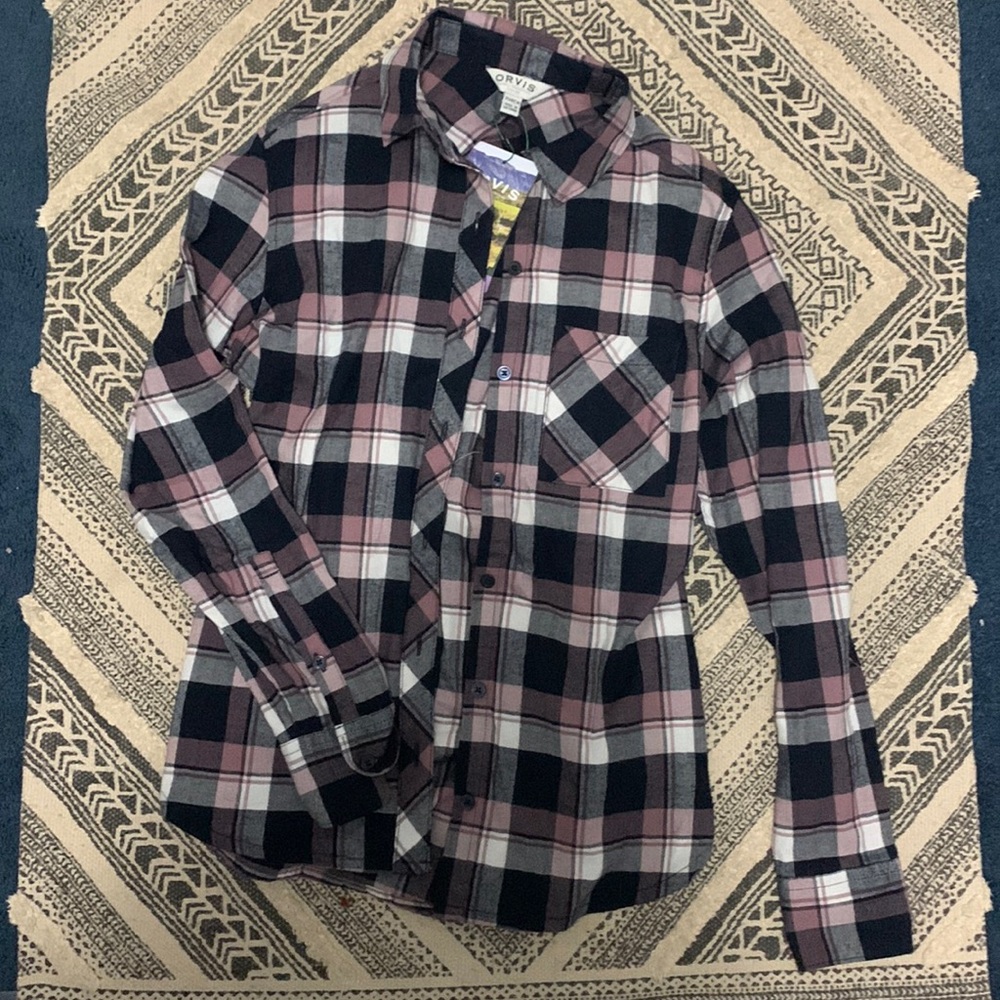 BRAND NEW w tags woman’s orvis flannel
